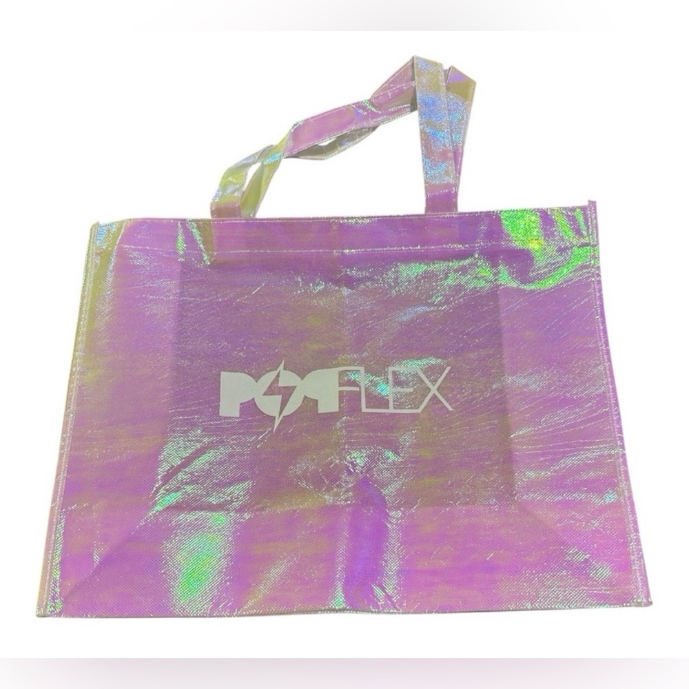 NWOT POPFLEX Holographic Tote Bag